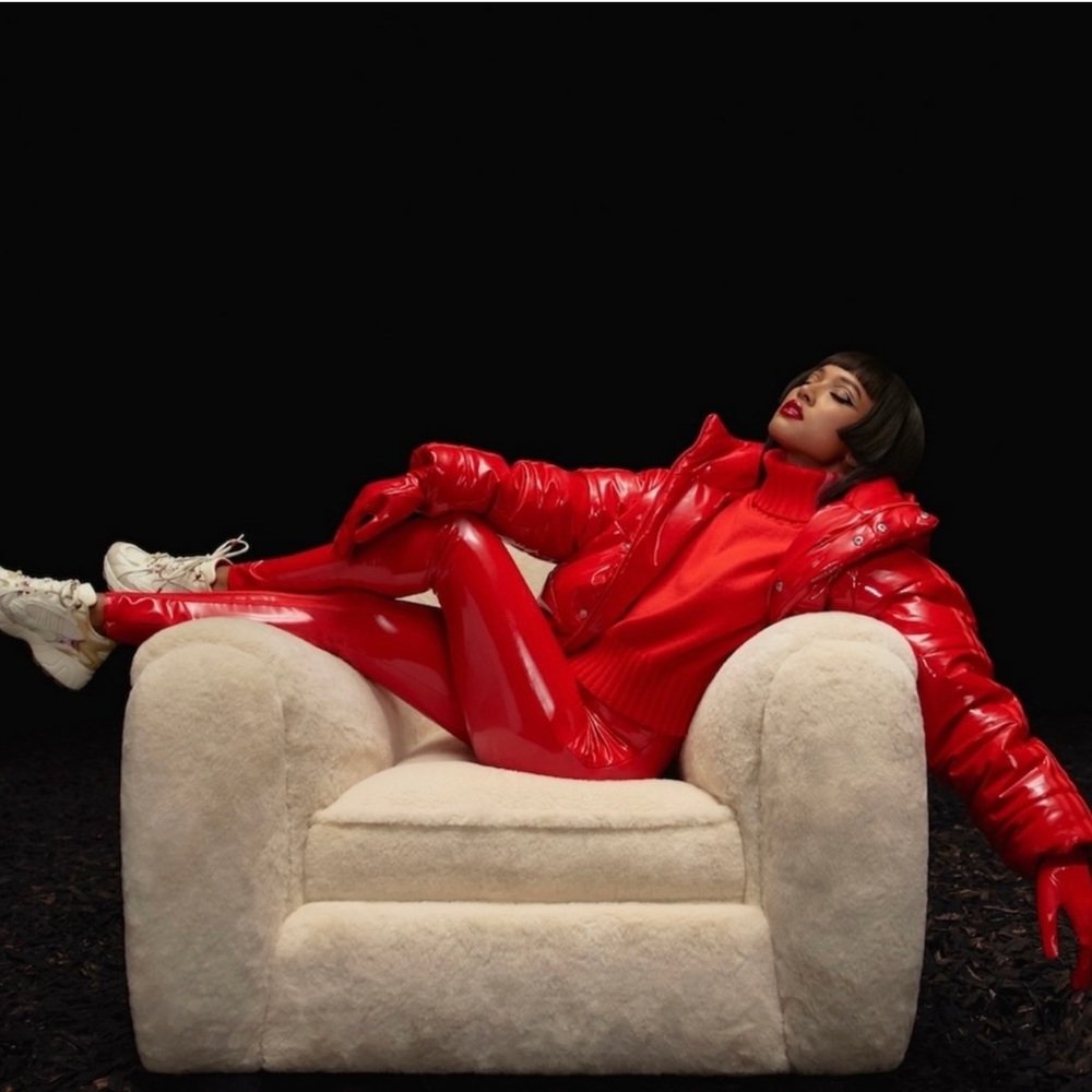 Brand New Never Worn Adidas IVY PARK Red Latex Pant